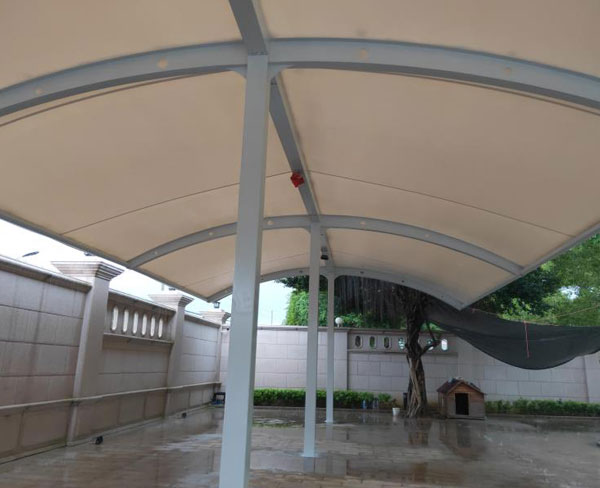 停车棚膜结构案例
